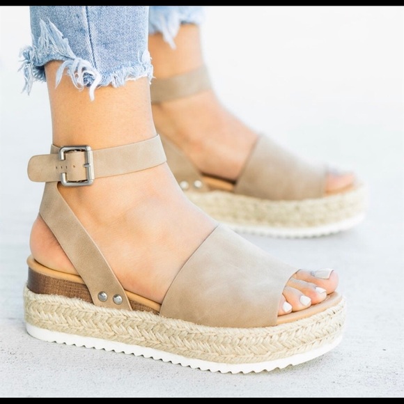 💥BEST SELLER💥Espadrille Wedge Flat Sandal - Picture 2 of 2